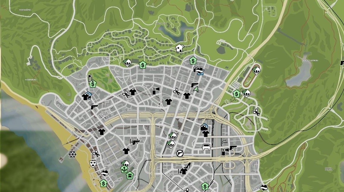 GTA 5 Mod verbessert Atlas Karte und Radar mit mehr Farbe und Details Eurogamer.de